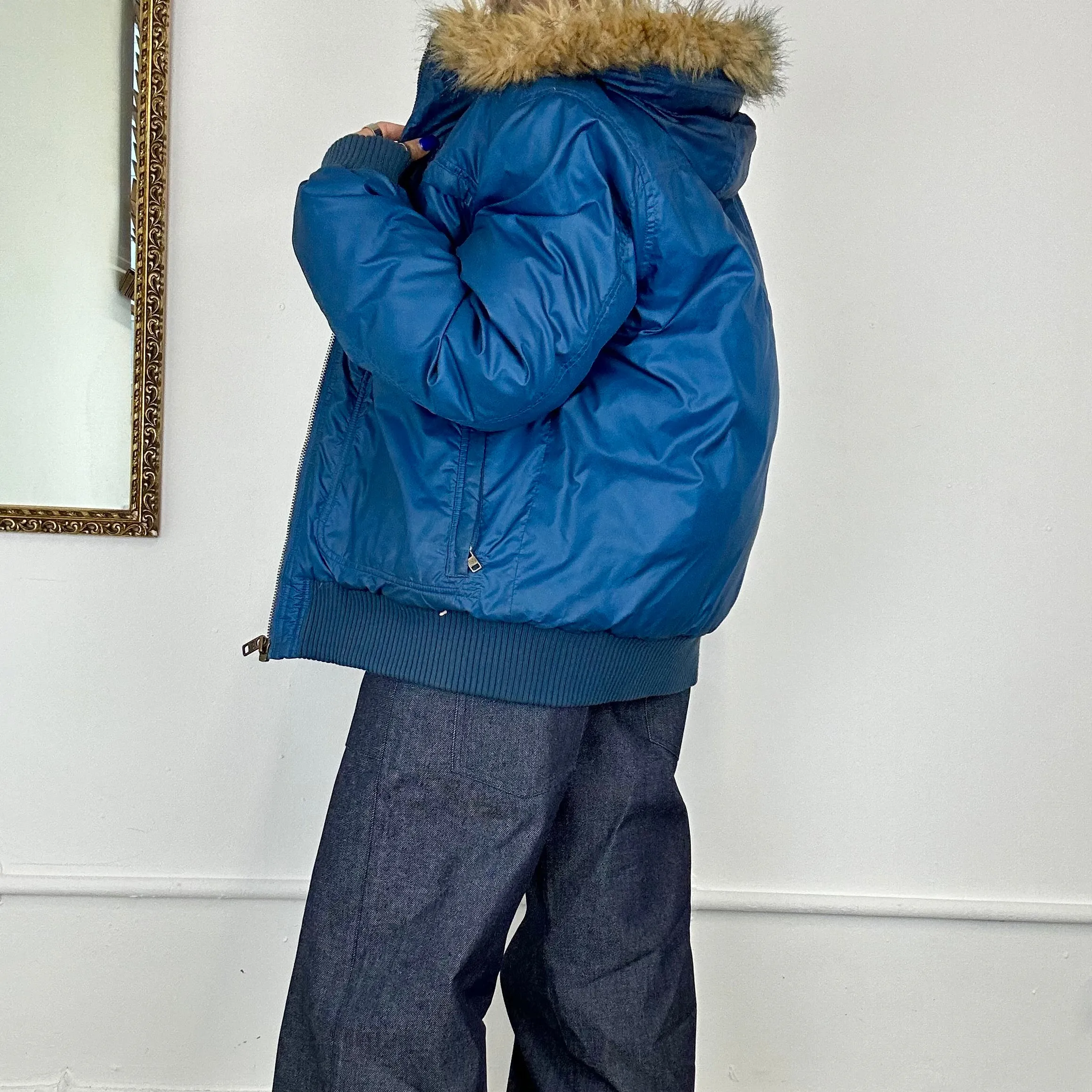 vintage lee down filled puffer coat