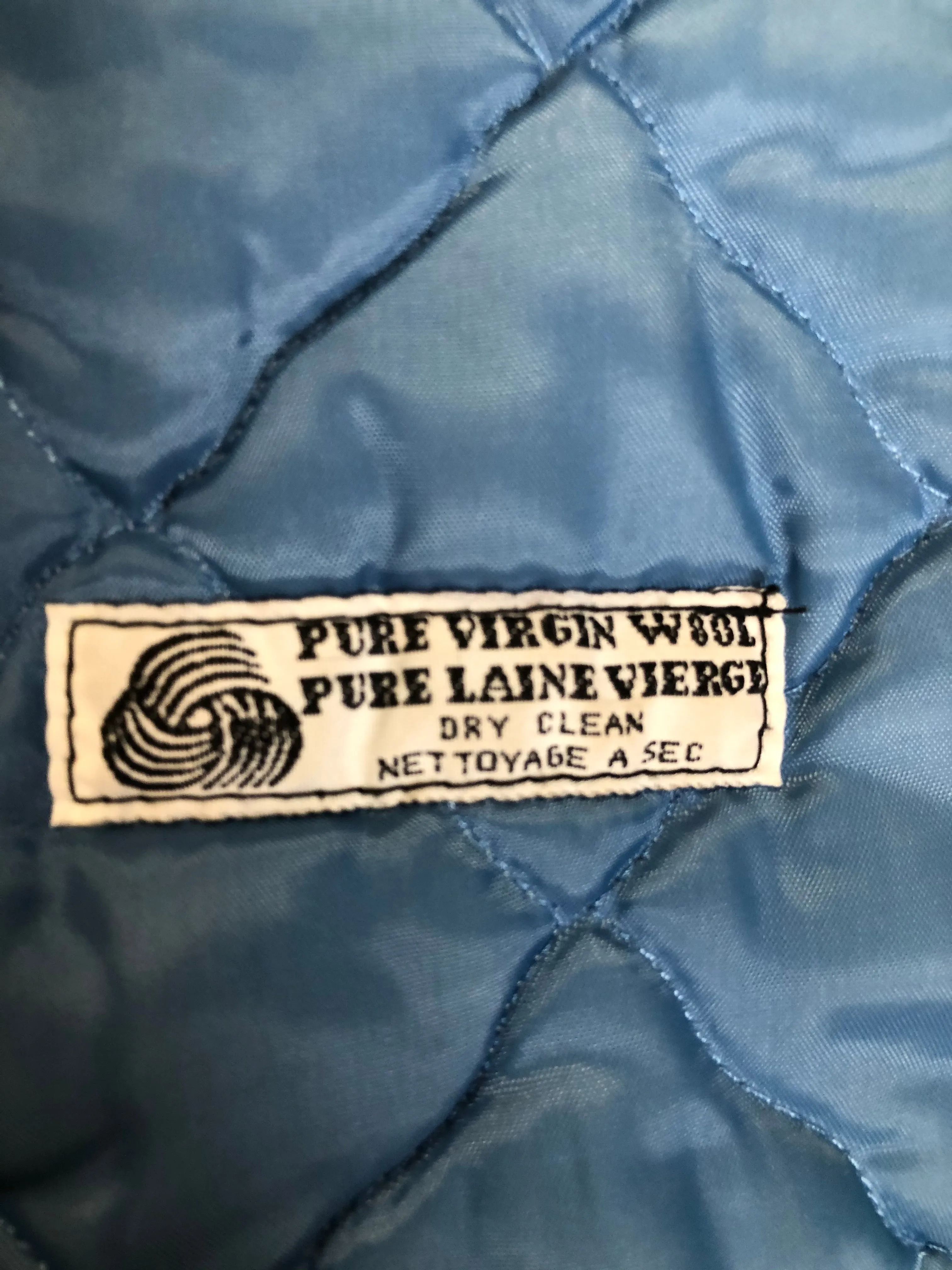 Vintage Northern Sun Light Blue Northern Parka with Arctic life motif, Made in Canada, SOLD