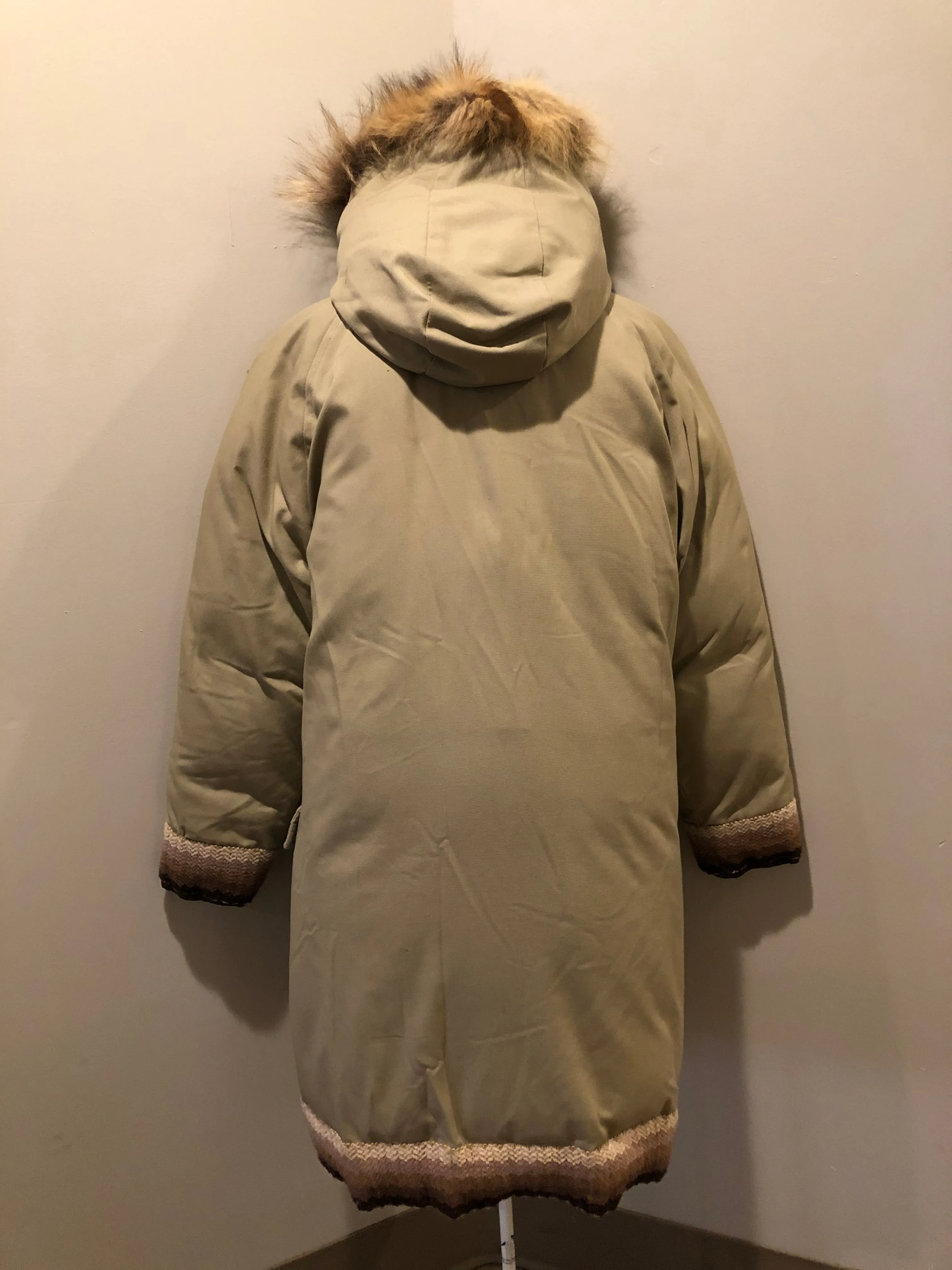 Vintage Rice Sportswear Beige Down-Filled Parka, Made in Canada SOLD