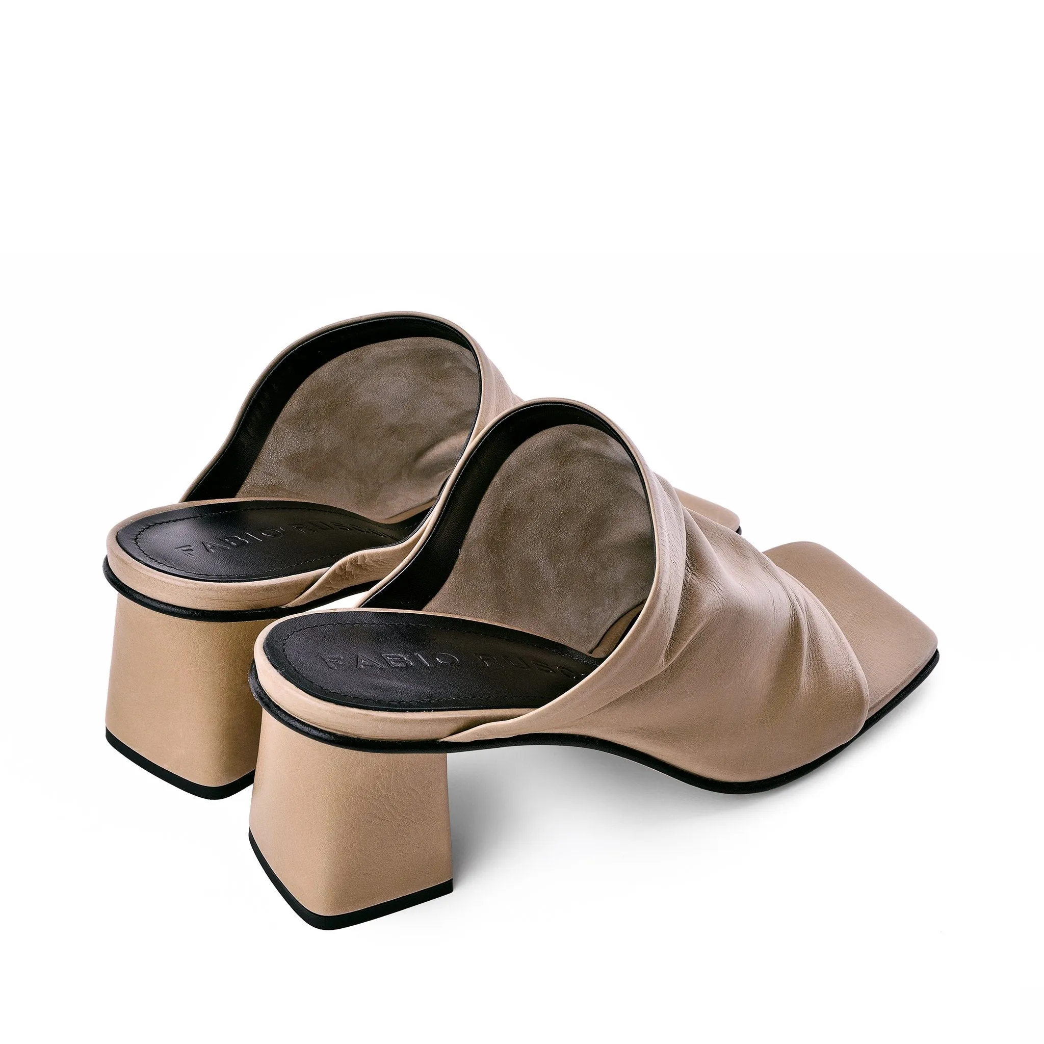 Virgi Taupe Leather Sandals