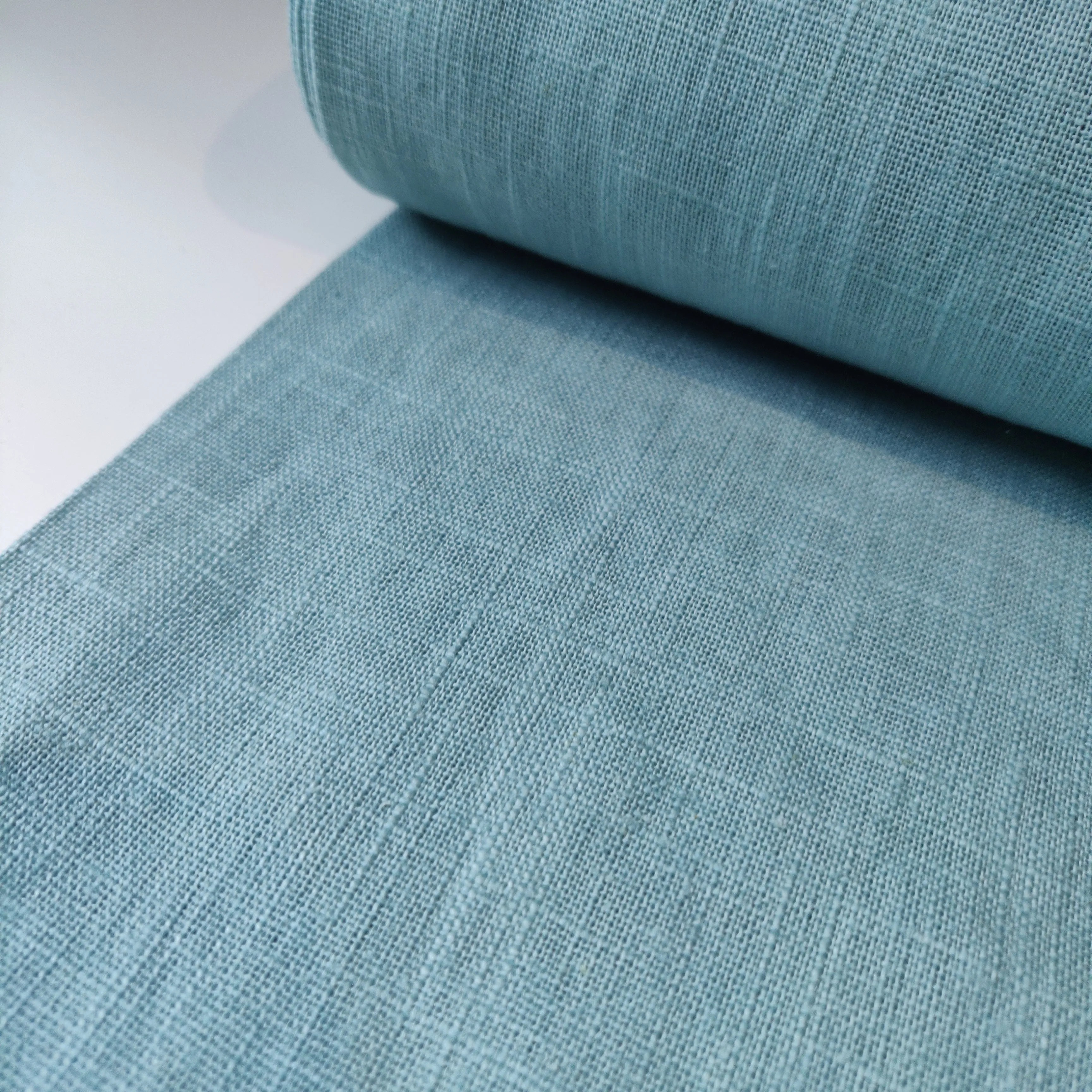 Washed Linen Cotton - Light Aqua