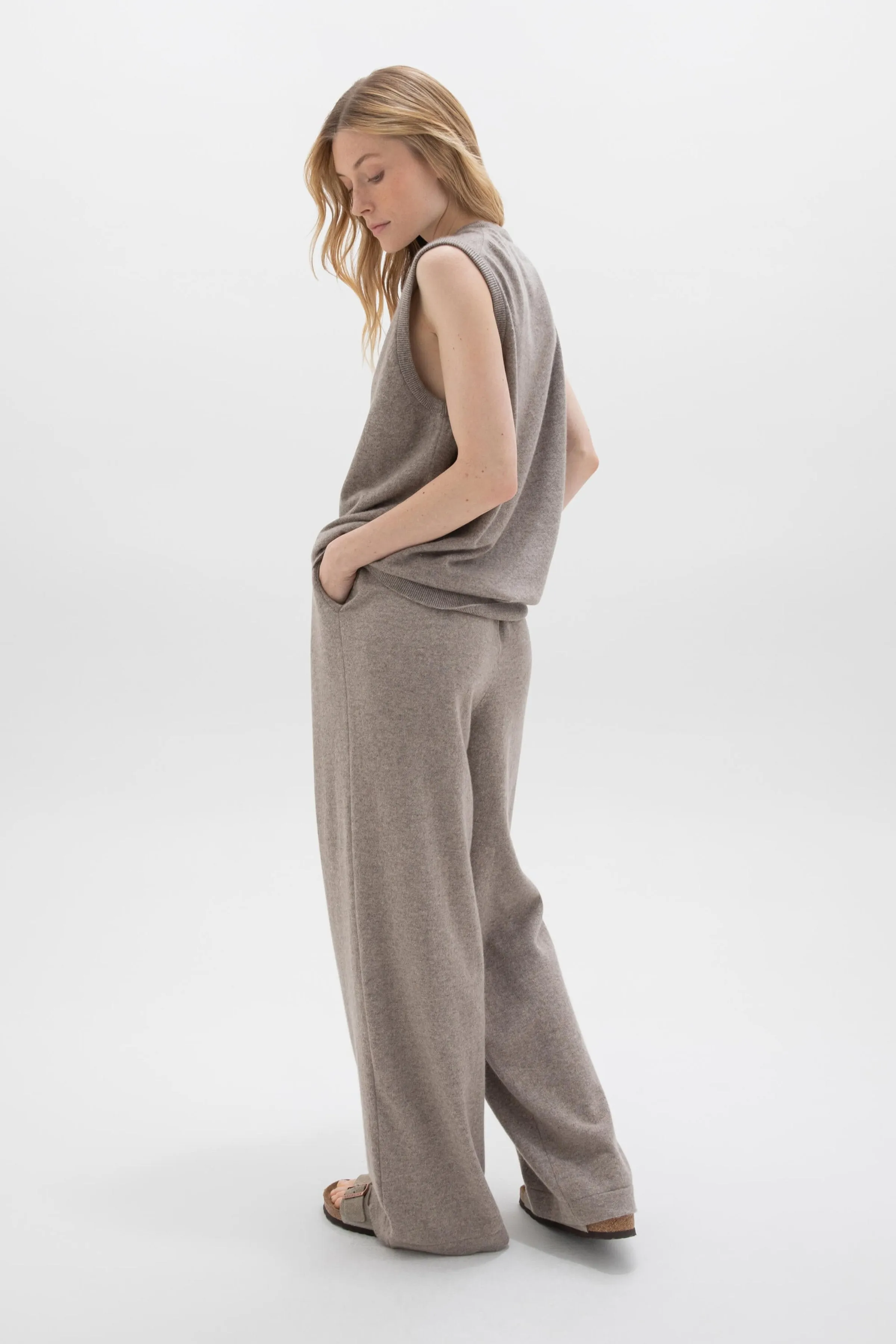 Wide Leg Cashmere Culottes