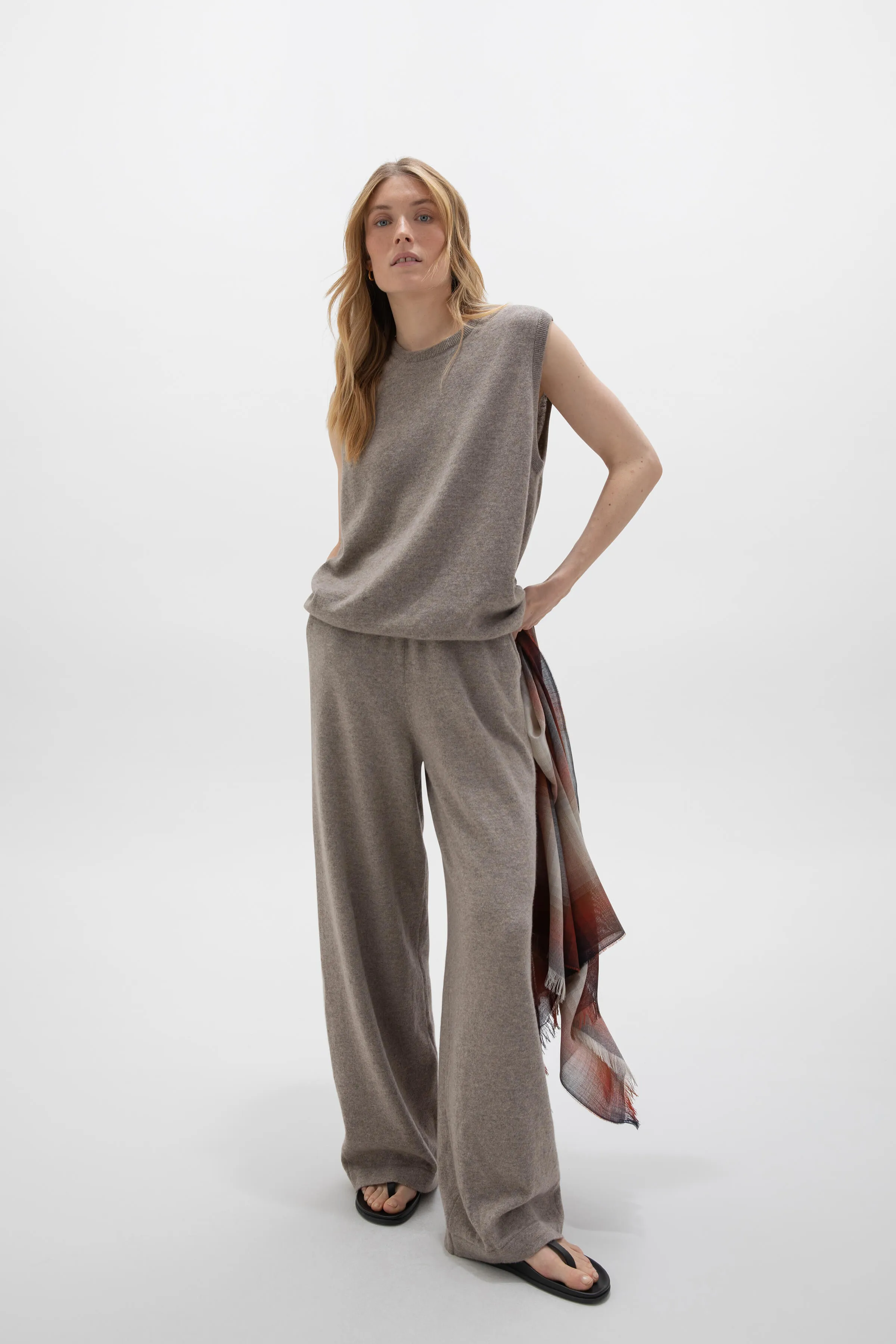 Wide Leg Cashmere Culottes