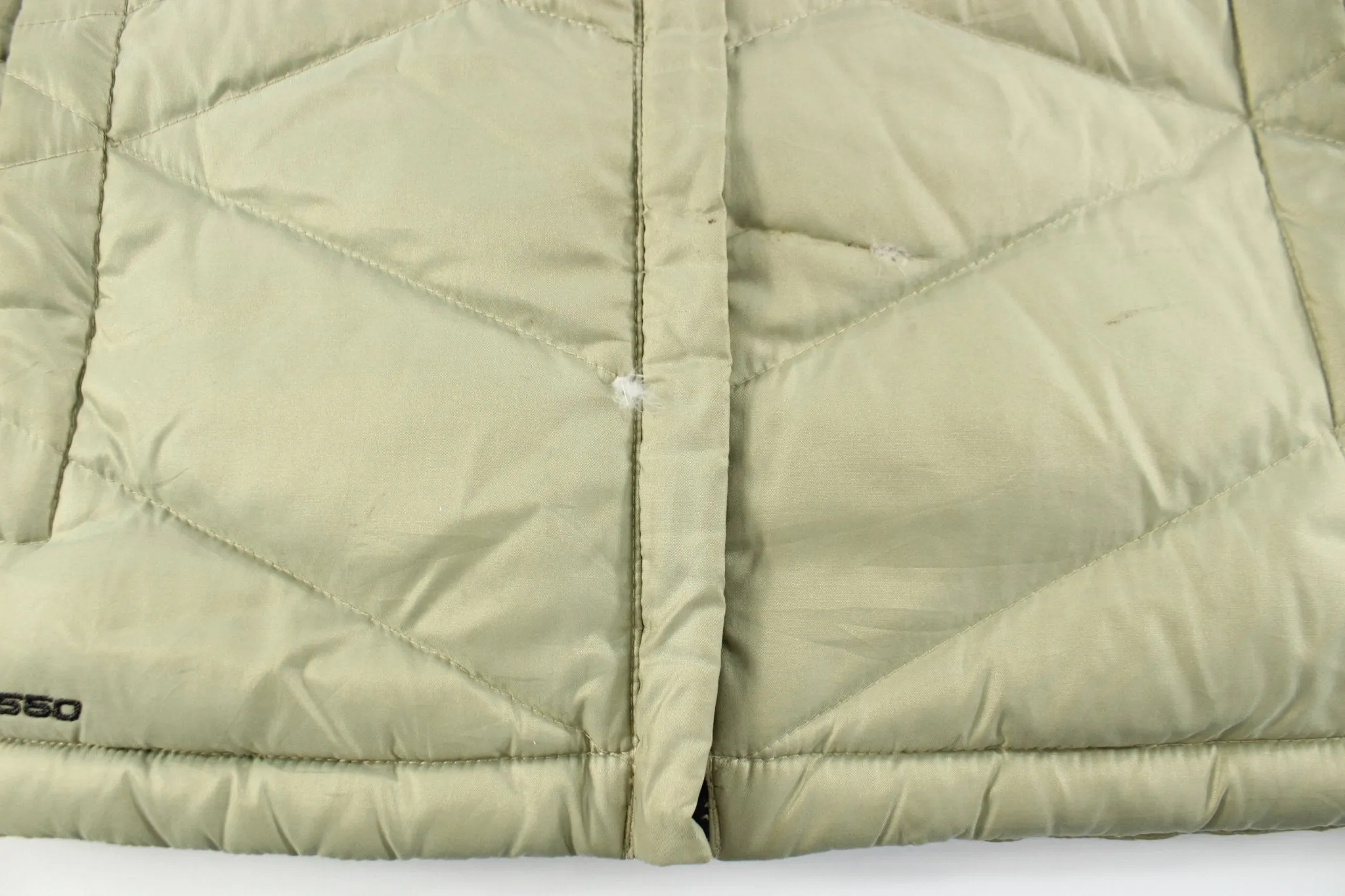 Women's The North Face Embroidered Logo Gold Puffer Vest