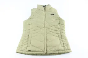 Women's The North Face Embroidered Logo Gold Puffer Vest