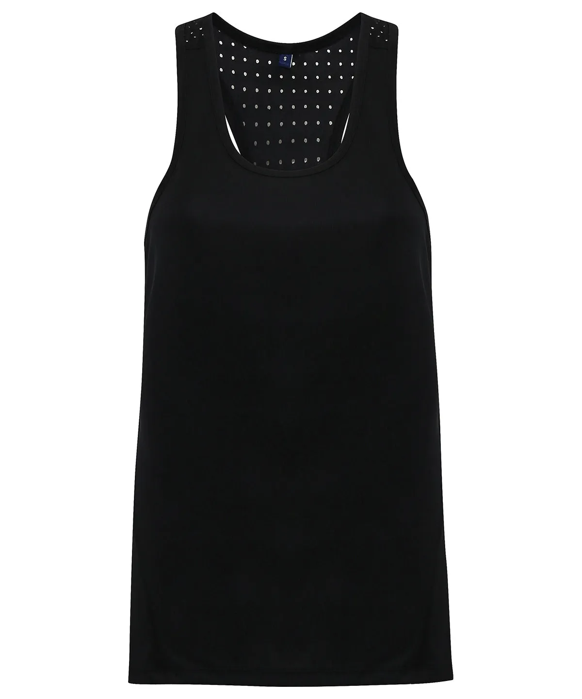 Womens TriDri® laser cut vest | Black