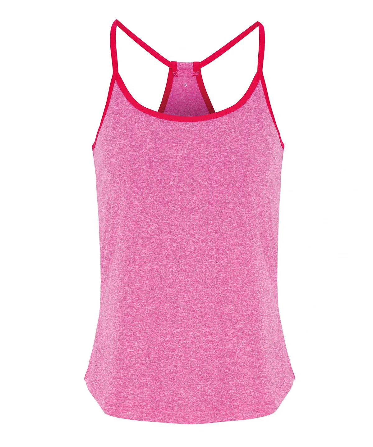 Womens TriDri® yoga vest | Bright Purple/Purple Melange