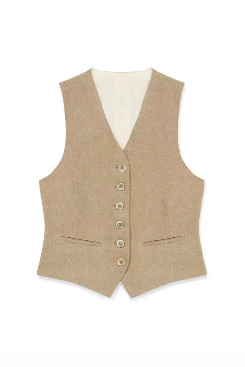 Woven Lined Vest - Garza