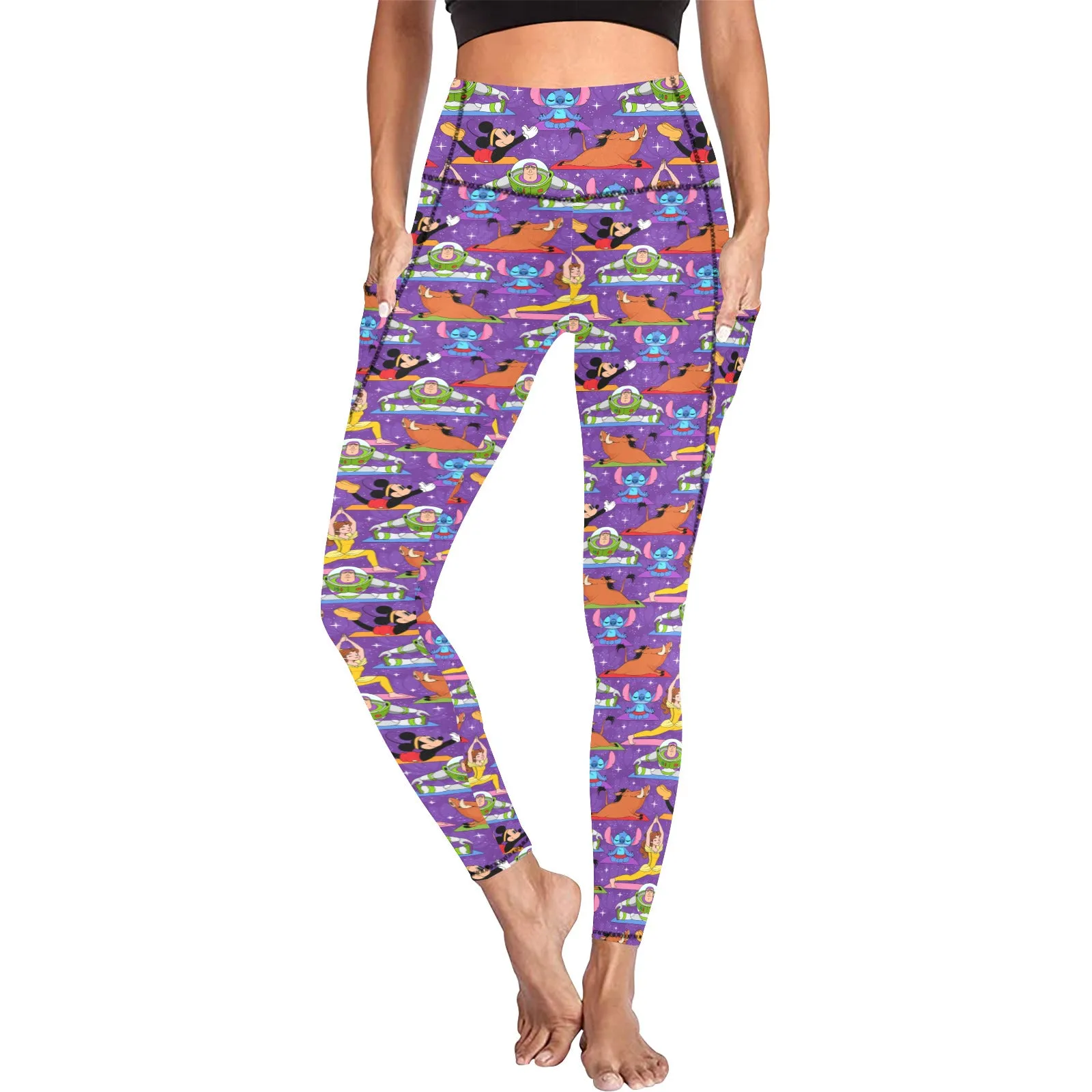 Yoga Women's Athletic Leggings Wth Pockets