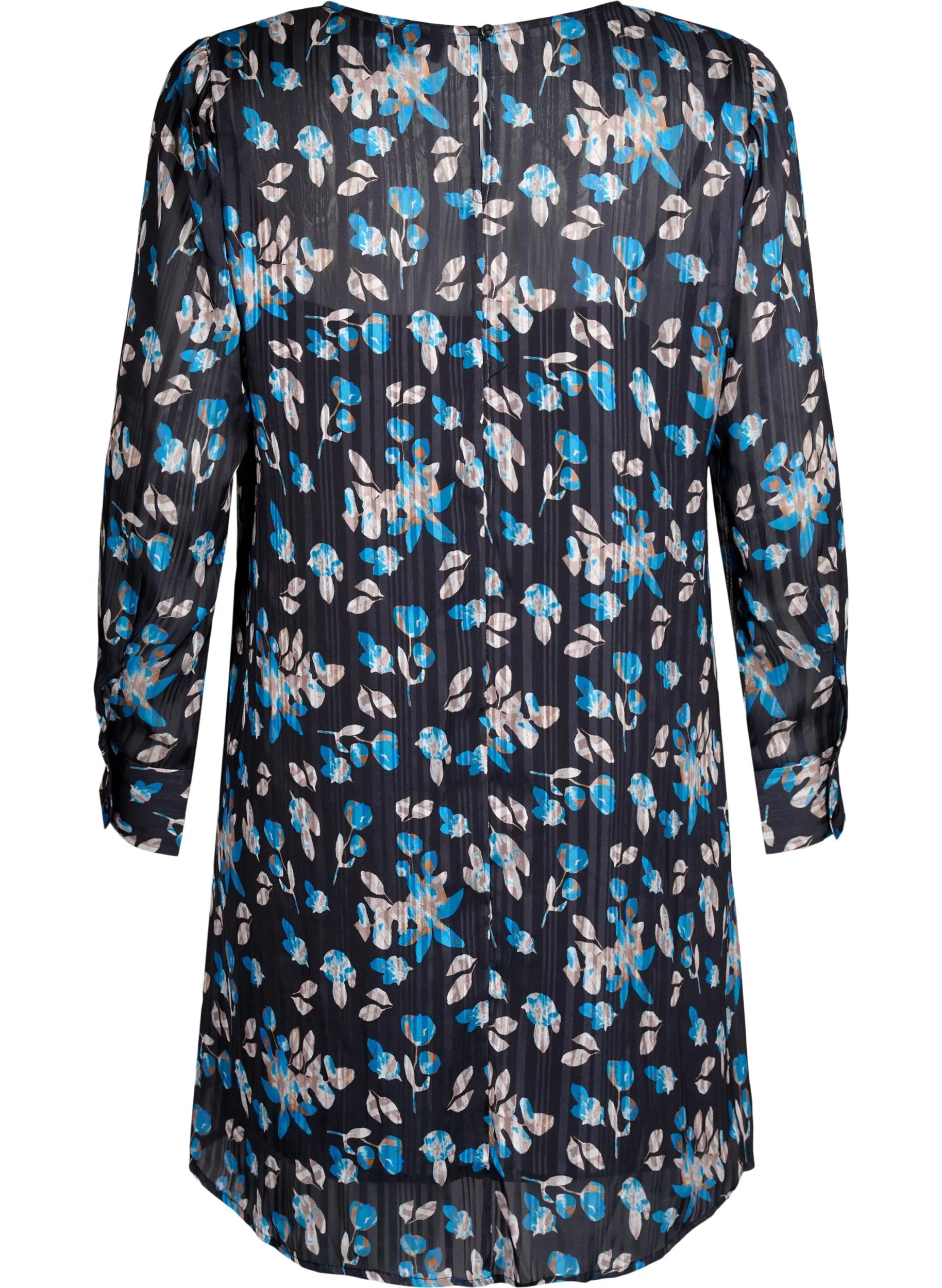 Zizzi Lucy Blue Floral Dress